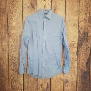 Stafford blue fitted shirt size 14.5